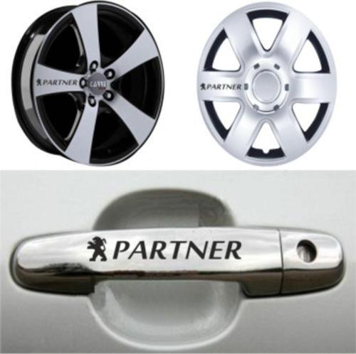 Peugeot Partner Kapı Kolu Jant Sticker Yapıştırma 8 Ad