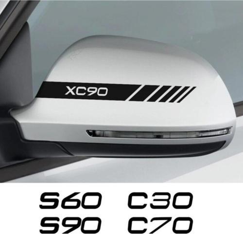 S60 Volvo Araba Ayna Sticker Yapıştırması