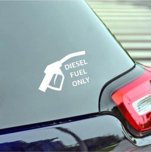 sadece dizel yakıt sticker yapıştırma oto