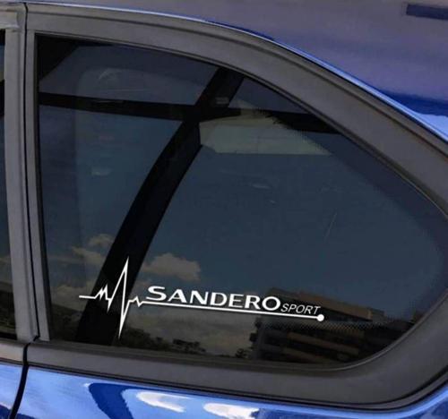 Sandero Yan Cam Sticker Oto Kapı Çıkartma Tuning oto 20 cm x 7 cm yazı 95