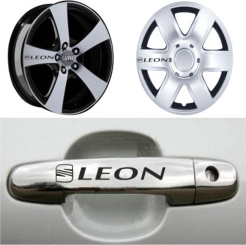 SEAT LEON Kapı Kolu Jant Sticker Yapıştırma 8 Ad