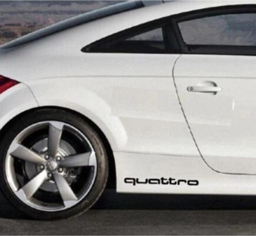 Quattro Sticker Siyah Amblem Sticker Yapıştırma