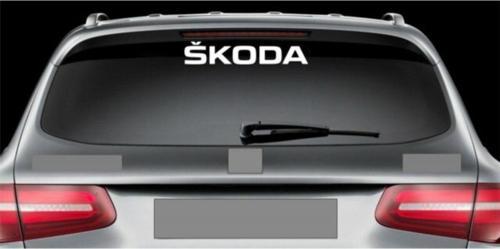 Skoda Araba Arka Cam Sticker Yapıştırma