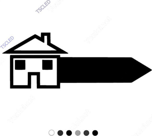 Şeklinde Oluşmuş Ev Home Sticker 17cm