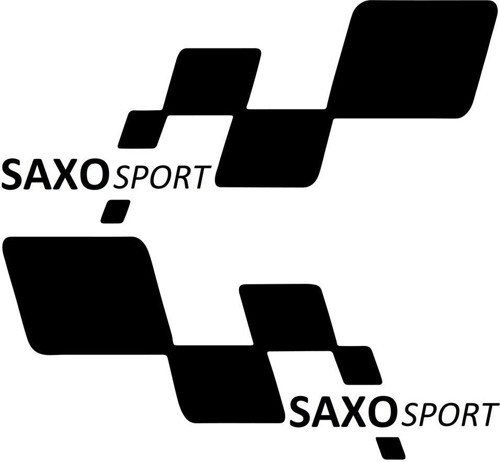 saxo sport Etiket Yapıştırma 30cmx11cm MMD295