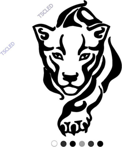 Sessizce Gelen Aslan Sticker Yapıştırma 15cm