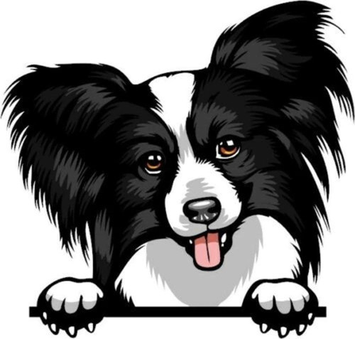 Sevimli Bakan Köpek Sticker Etiket Yapıştırma 17cm
