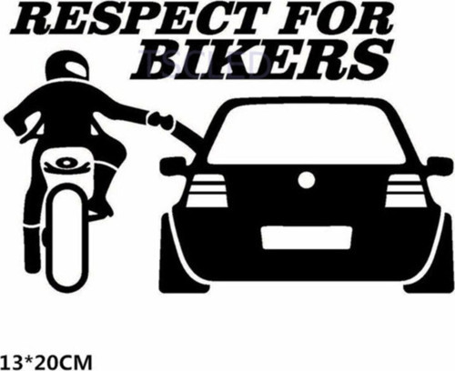 Saygı Motorsikletler Için Kişilik Araba Sticker