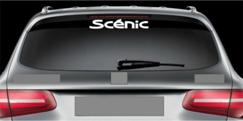 Scenic Araba Arka Cam Sticker Yapıştırma