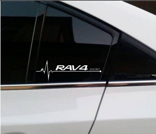 RAV4 Yan Cam Sticker Oto Kapı Çıkartma Tuning oto 20 cm x 7 cm yazı 509