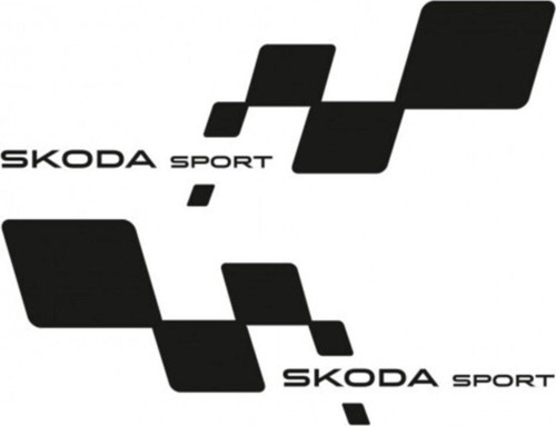 Skoda Sport Yan Kapı için Çamurluk Sticker 2 Adet Sağ Sol