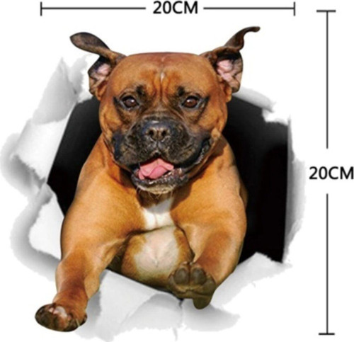 Sevimli Köpek Araba Oto Sticker Yapıştırma Tip1