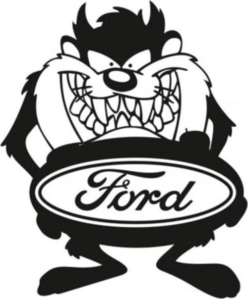 Taz Komik Araba Sticker Yapıştırma