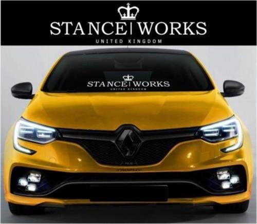 Stance Works Ön Cam Sticker Yapıştırması Araba Sticker V2