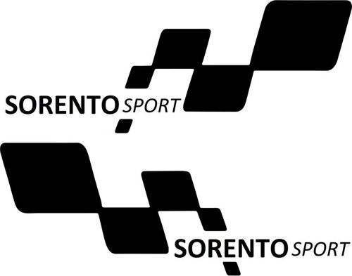 SORENTO sport Etiket Yapıştırma 30cmx11cm MMD303