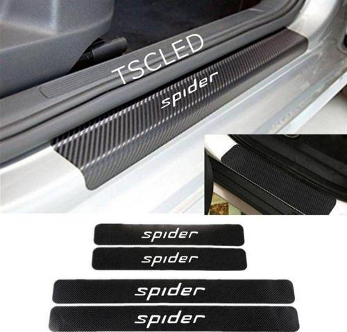 Spider Karbon Kapı Eşiği Kaplama Sticker Yapıştırma 4 lu Set zz61