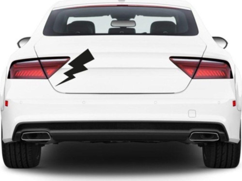 Şimşek Araba Stickerı Vinil Sticker Yapıştırma