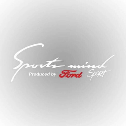 Sports Mind Oto Sticker 30 cm x 11 cm Beyaz yazı 177