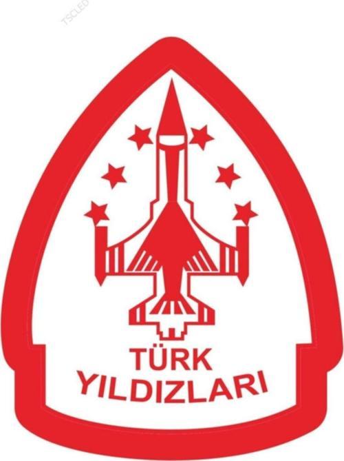 Türk Yıldızları Solo Türk Solotürk F16 Türk Bayrağı Sticker 20cm