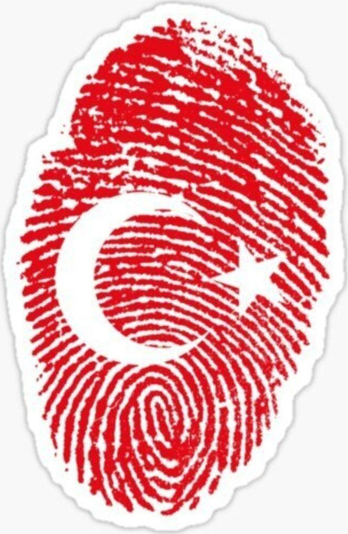 Türkiye Bayrak Sticker Oto Etiket Araba Yapıştırma 15cm