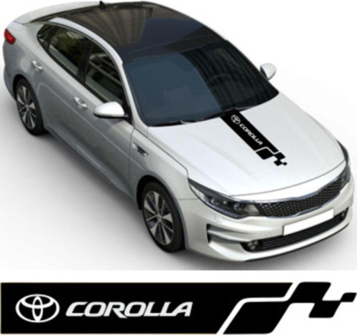Toyota Corolla Kaput Oto Sticker Yapıştırma