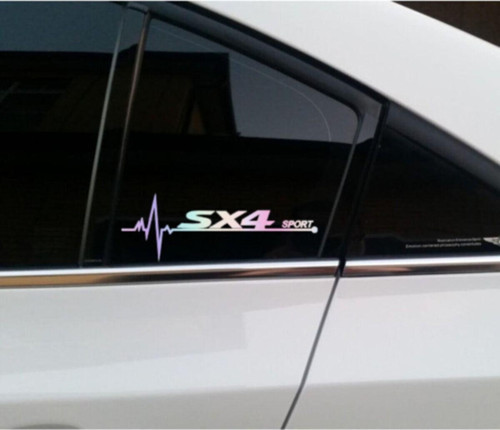 Suzuki Sx4 Yan Cam Sticker Oto Kapı 20 Cm X 7 Cm Holo-chroma