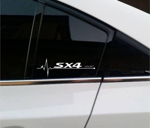 Sx4 Albea Yan Cam Sticker Oto Kapı Çıkartma Tuning oto 20 cm x 7 cm yazı 482