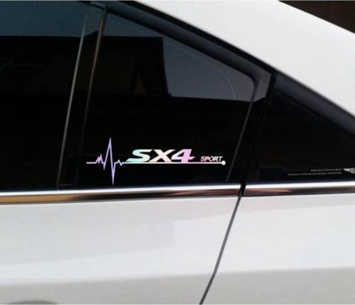 Sx4 Yan Cam Sticker Oto Kapı 20 Cm X 7 Cm Hologram c91