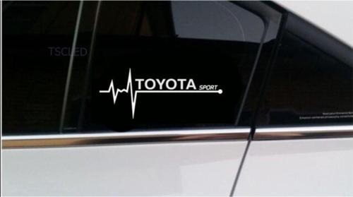 Toyota Sport Nabız Kalp Atışı Sticker 2 Adet Sağ Sol