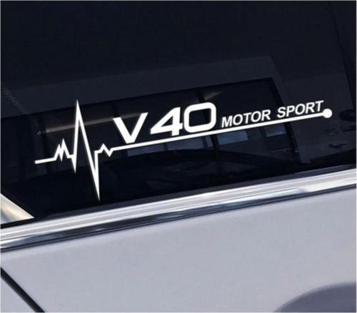 Volvo S40 Yan Cam Sticker Oto Kapı Çıkartma 20 x 7 cm
