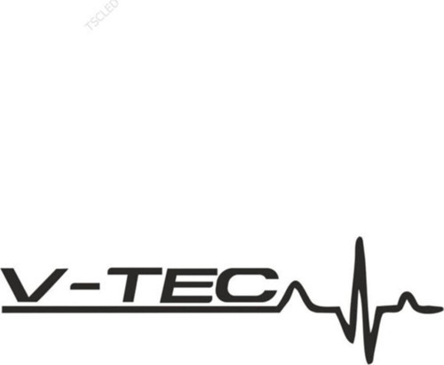 Vtec V Tec V-tec Kalp Ritmi Sticker