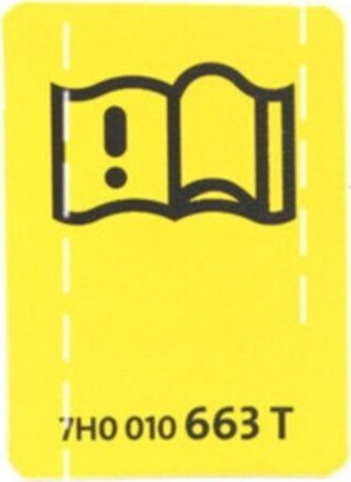 Vw 7h0010663t Uyarı Etiketi Sticker Yapıştırma