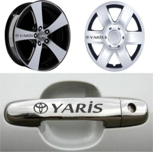 Toyota Yaris Kolu Jant Sticker Yapıştırma 8 Ad