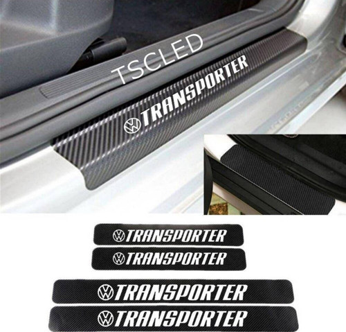 v w Transporter Karbon Kapı Eşiği Kaplama Sticker 4 lu Set zz256