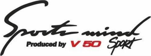 V50 Sports Mind Oto Sticker 30 cm x 11 cm yazı 548