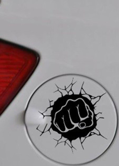 Yumruk Depo Kapağı Oto Sticker Yapıştırma