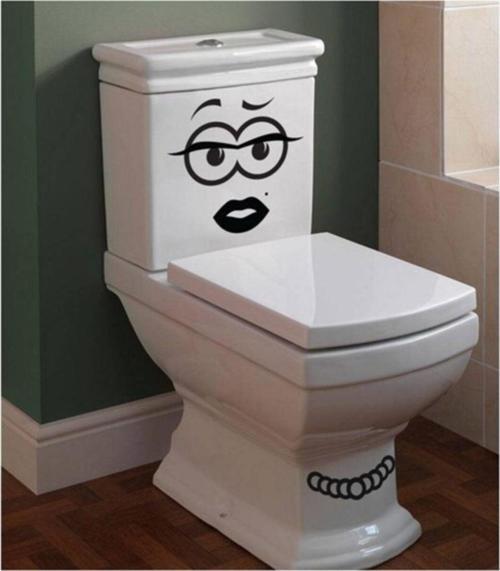 Wc Klozet Için Kokoş Sticker Yapıştırma Model1