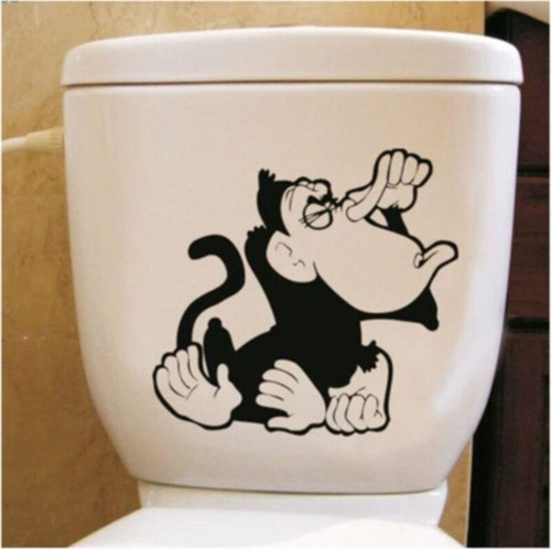 Wc Klozet Için Maymun Koku Sticker Yapıştırma