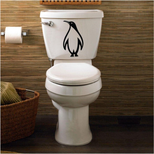 Wc Klozet Için Penguven Sticker Yapıştırma Model1