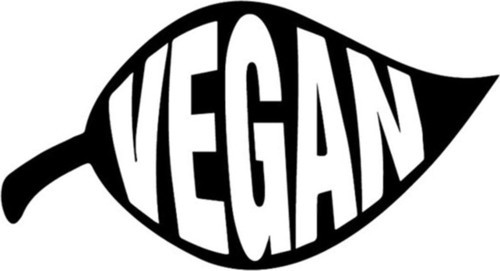 Vegan Yaprak Yaratıcı Araba Sticker Siyah 18cm