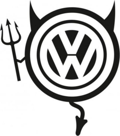 Volkswagen Araba Komik Şeytan Sticker Yapıştırma
