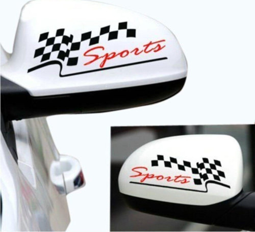 Yan Ayna Sport Spor Modifiye Sticker Yapıştırma 2 Adet