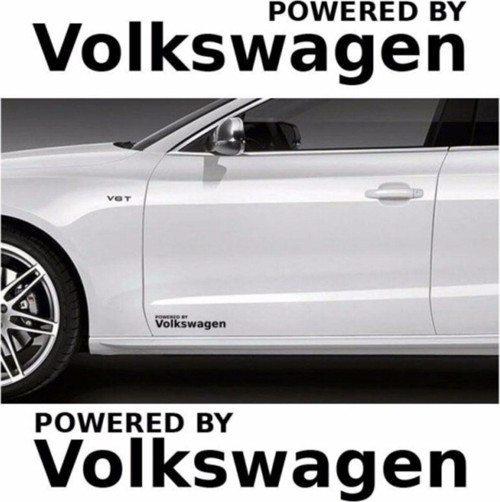 Volkwagen Yapıştırma Marşpiyel Yazısı Sticker 2 Adet