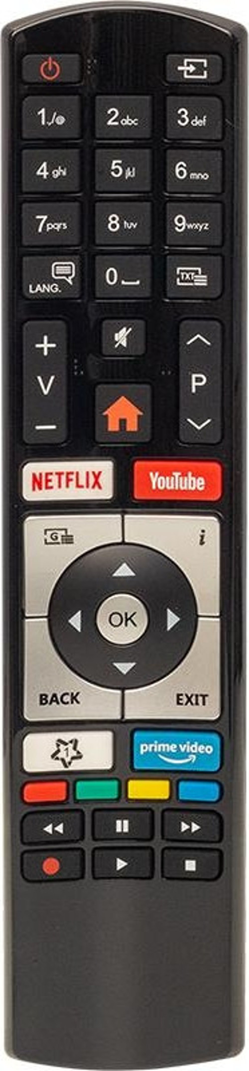 KL VESTEL RC4318P NETFLIX-YOUTUBE-PRİME VİDEO TUŞLU YAZISIZ LCD LED TV KUMANDA