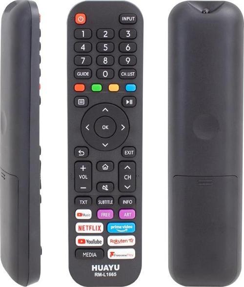 KL RM-L1665 HISENSE NETFLIX-PRIME VIDEO-YOUTUBE TUŞLU LCD LED TV KUMANDA