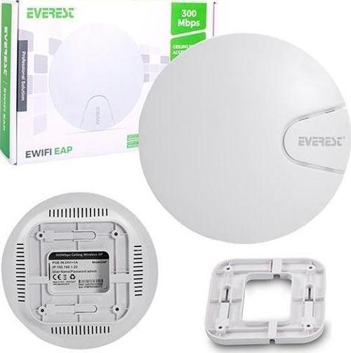 Everest EWIFI EAP 300 Mbps 11N 2.4GHZ Tavan Access Point Router Wifi Sinyal Güçlendirci