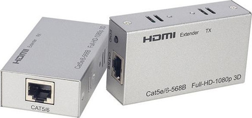 HDMI Cat6 60 Metre Uzatıcı Extender HY-HDEX60 1920x1080 HD Görüntü Desteği