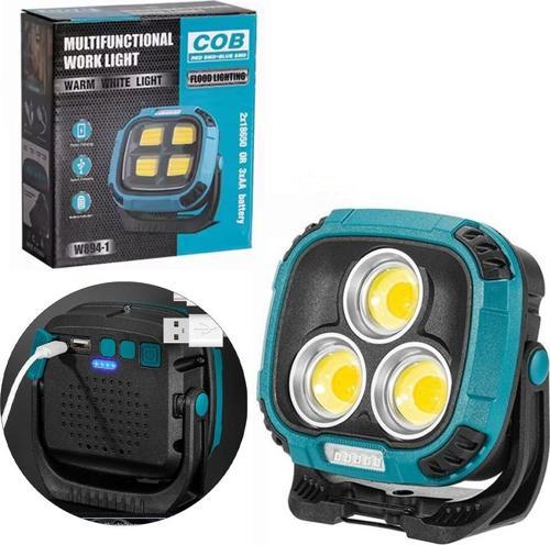 Ayt Powermaster Mx-W891 7000 Lümel Çalışma Lambası Şarjlı 3 Modlu 30 Watt Işıldak Aydınlatma Kamp Lambası
