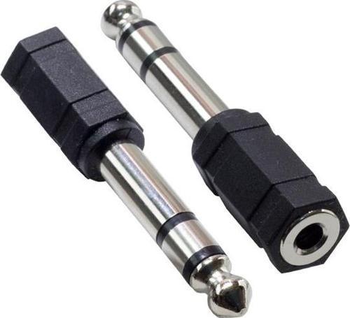 6.3 MM STEREO ERKEK/3.5MM DİŞİ ÇEVİRİCİ (3.5MM-6.3MM YÜKSELTİCİ)