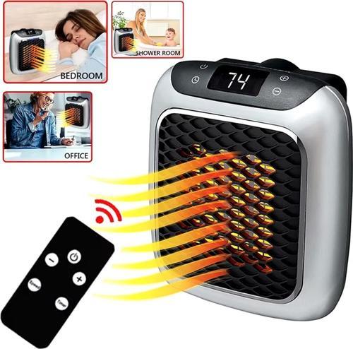 Ayt Powermaster PM-26513 800 Watt Priz Tipi Uzaktan Kumandalı Taşınabilir Fan Isıtıcı Zamanlayıcı Otomatik Kapanma